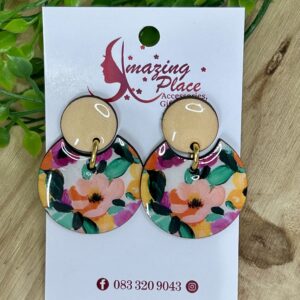 Yellow Floral Earrings
