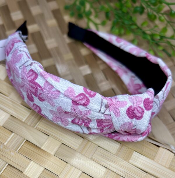 Pink Floral Alice Band