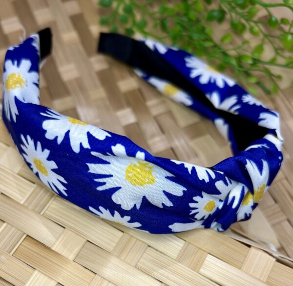 Blue Floral Alice Band