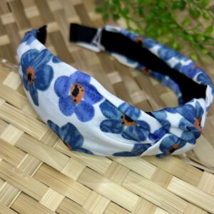 Blue Flower Alice Band