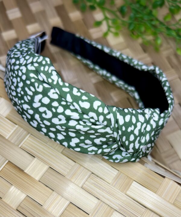Green And White Alice Band