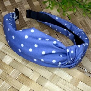 Blue Polka Dot Alice Band