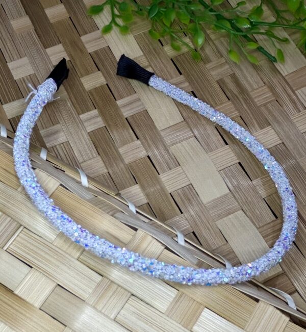 White Sparkly Alice Band