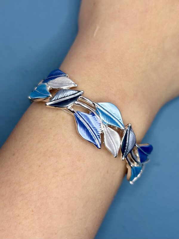 Blue Leaf Bracelet