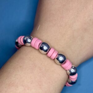 Pink And Silver Bracelet