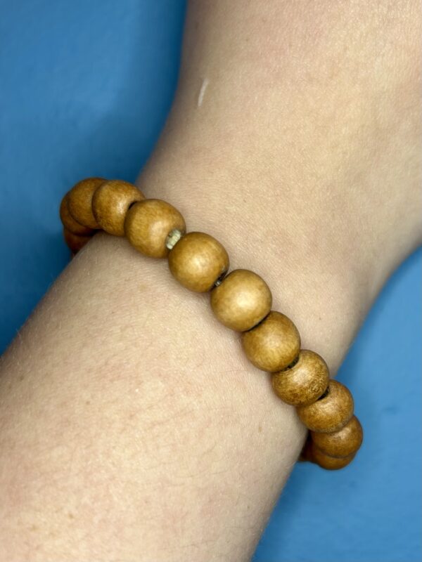 Brown Wooden Bead Bracelet