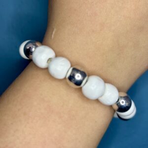 White And Silver Bracelet