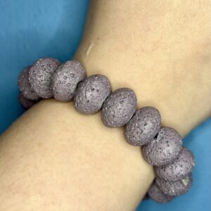Purple Rock Bead Bracelet