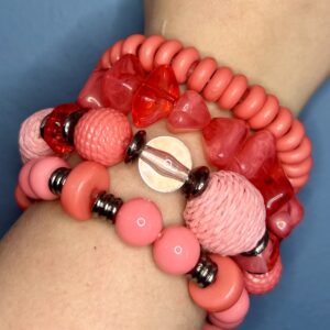 Coral Bracelet Set