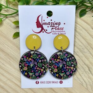 Yellow Floral Earrings