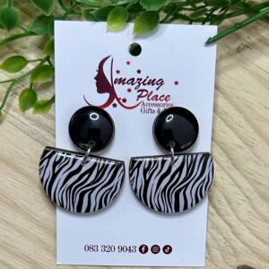 Zebra Earrings