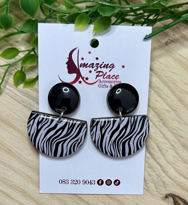Zebra Earrings