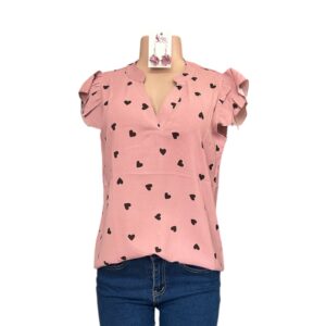 Pink Heart Top