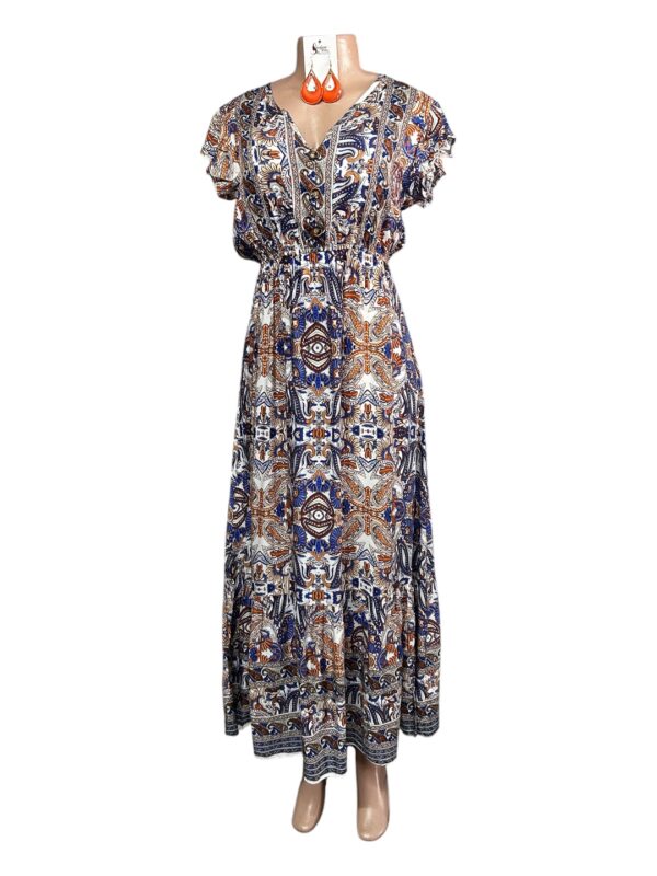 Blue And Orange Dress