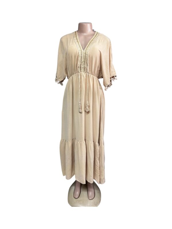 Long Beige Dress
