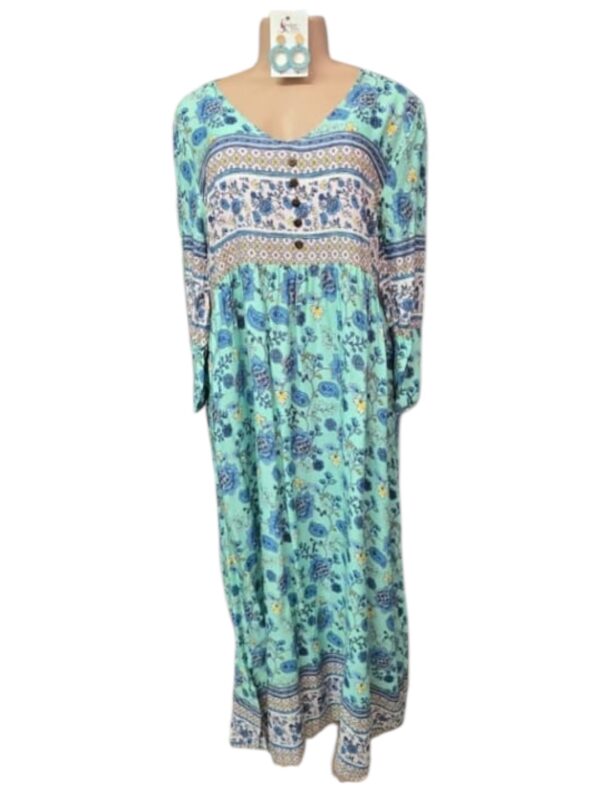 Long Teal Dress