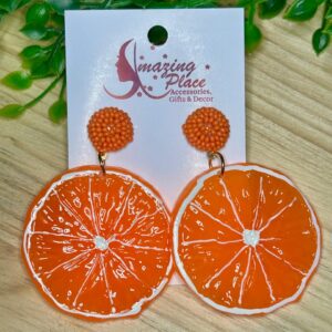 Orange Earrings