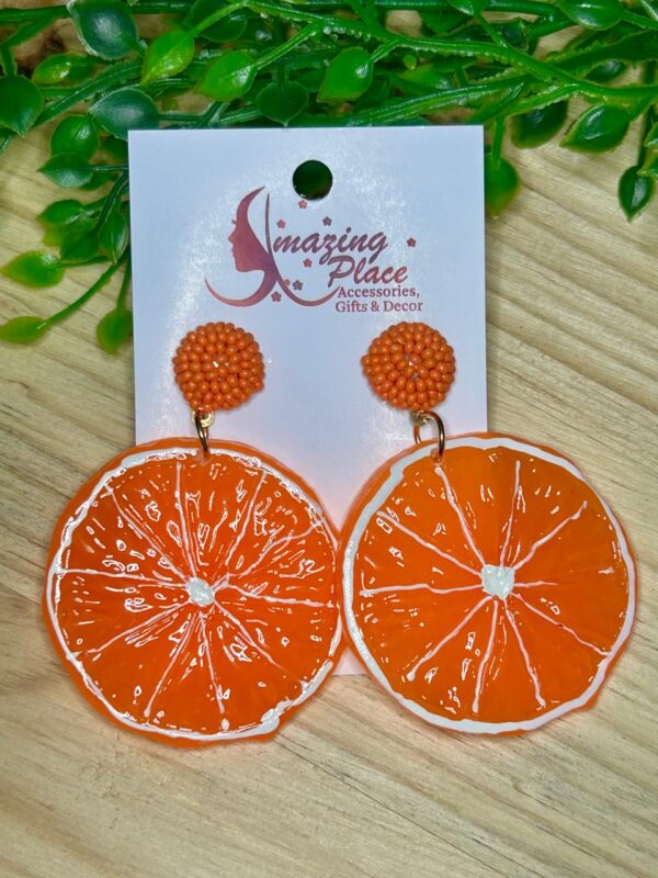 Orange Earrings
