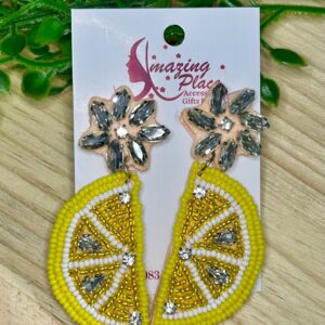 Lemon Dangle Earrings