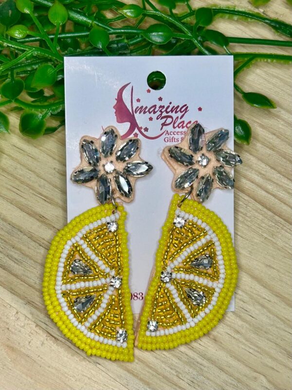 Lemon Dangle Earrings