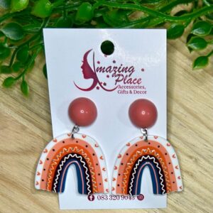 Pink Rainbow Earrings