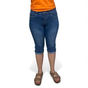 3/4 Light Blue Denim