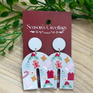 U Christmas Themed Earrings