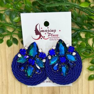 Royal Blue Knot Earrings