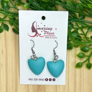 Turquoise Heart Earrings