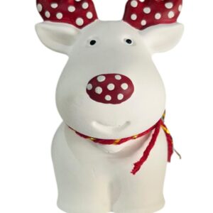 Reindeer With Red Polka Dots