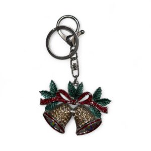 Double Bell Christmas Handbag Charm