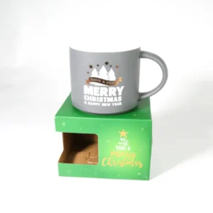 Grey Christmas Mug