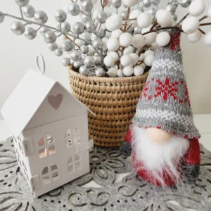 Grey Gnome Withe Nordic Pattern