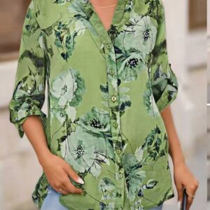 Green Button Down Shirt