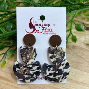 Neutral Marble Earrings