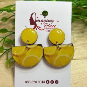 Yellow Lemon Earrings
