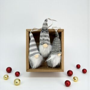 Set Of 3 Hanging Gnomes