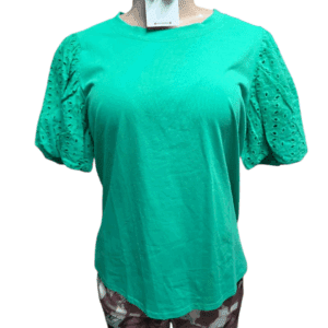 Green Detailed Sleeve Shirt