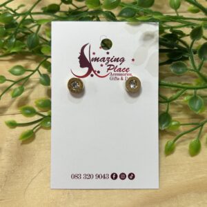 Round Stud Earrings