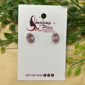 Pink Stud Earrings
