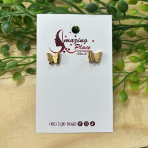 Gold Butterfly Earrings