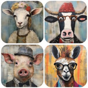 Coaster Whimsical Animal (4)