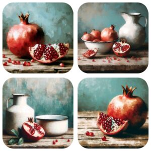 Coaster Enamel Pomegranate (4)