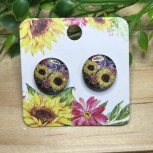 Sunflower Stud Earrings
