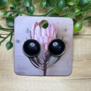 Black Stud Earrings