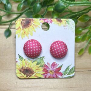 Pink Stud Earrings