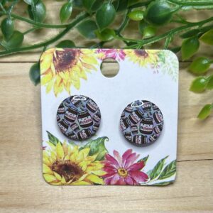 Nutella Stud Earrings
