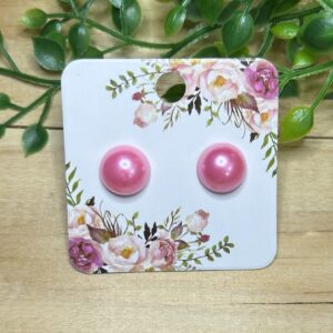 Light Pink Stud Earrings