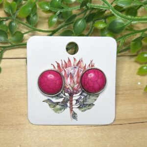 Pink Stud Earrings
