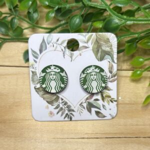 Starbucks Stud Earrings